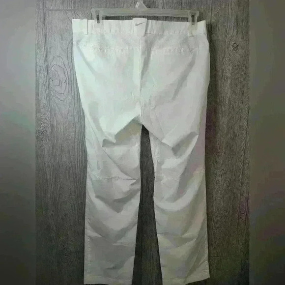 Nike Gold Tour performance white dri-fit pants.  Size 34x30. 100% polyester. - Picture 3 of 5